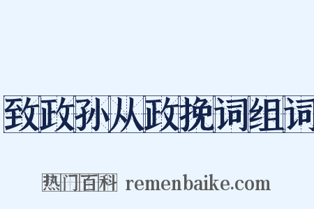致政孙从政挽词组词是什么意思的图片